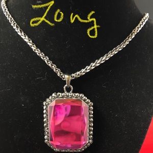 Watermelon stone necklace